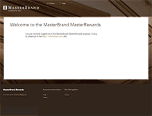 Tablet Screenshot of masterrewards.mbci1touch.com
